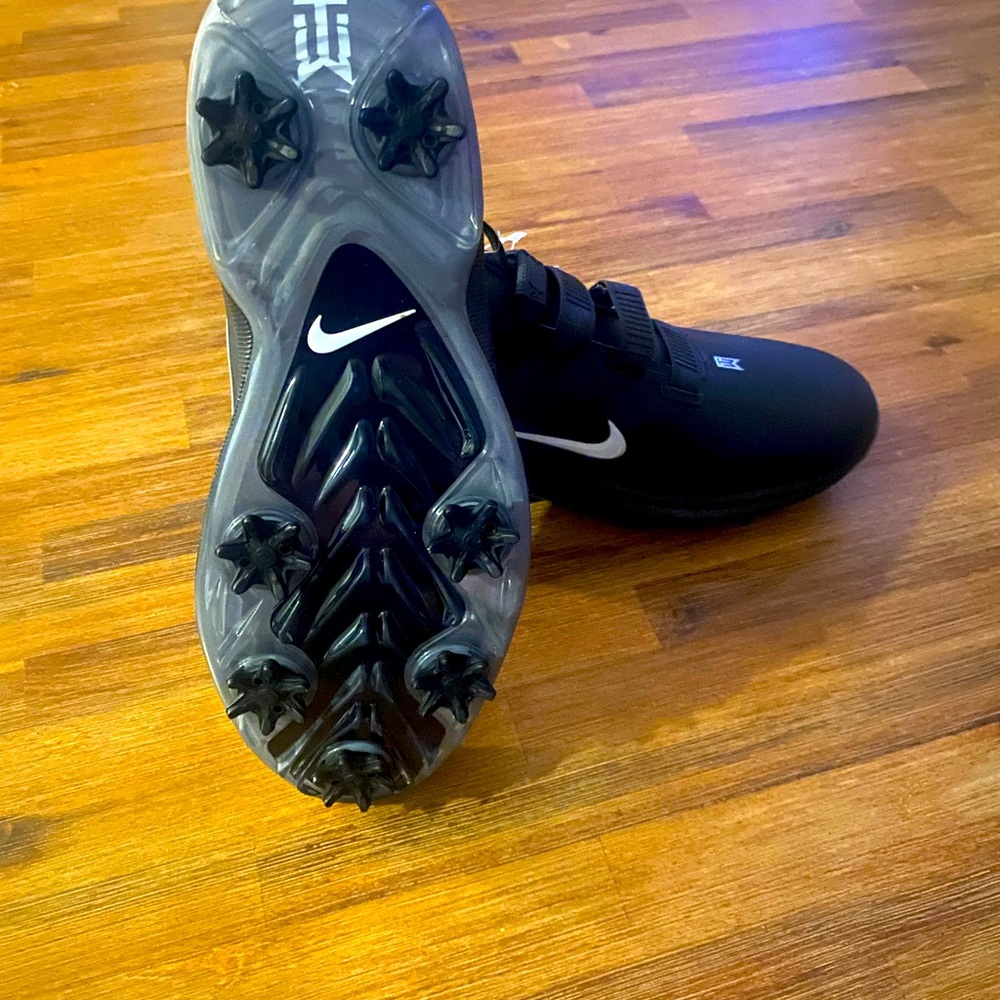 Tiger Woods Nike 71 FastFit Black/ Mens Sz 8.5 Golf Shoes